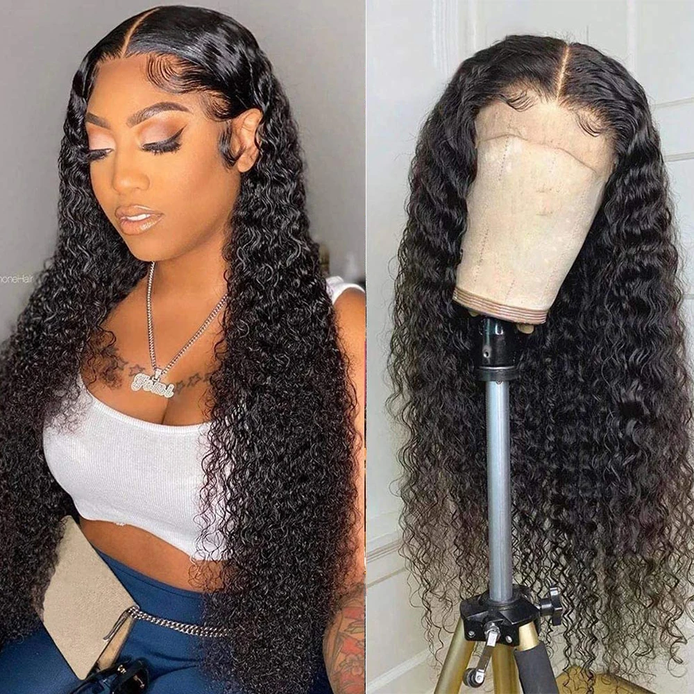 

28 Inch Deep Wave Frontal Wig For Women Brazilian Human Hair 13x4 Humian Fast Shipping Perruque Cheveux Humain