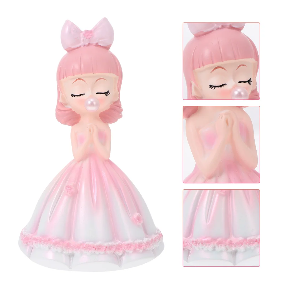 1 шт. милые девушки пузырь девочка украшением в виде банта ТВ подставка для