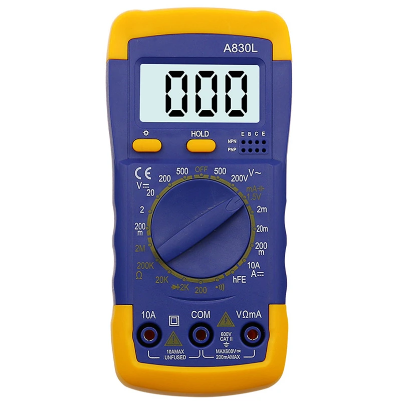 DT 830B ЖК дисплей Цифровой мультиметр переменного тока/постоянного тока 750/1000 в