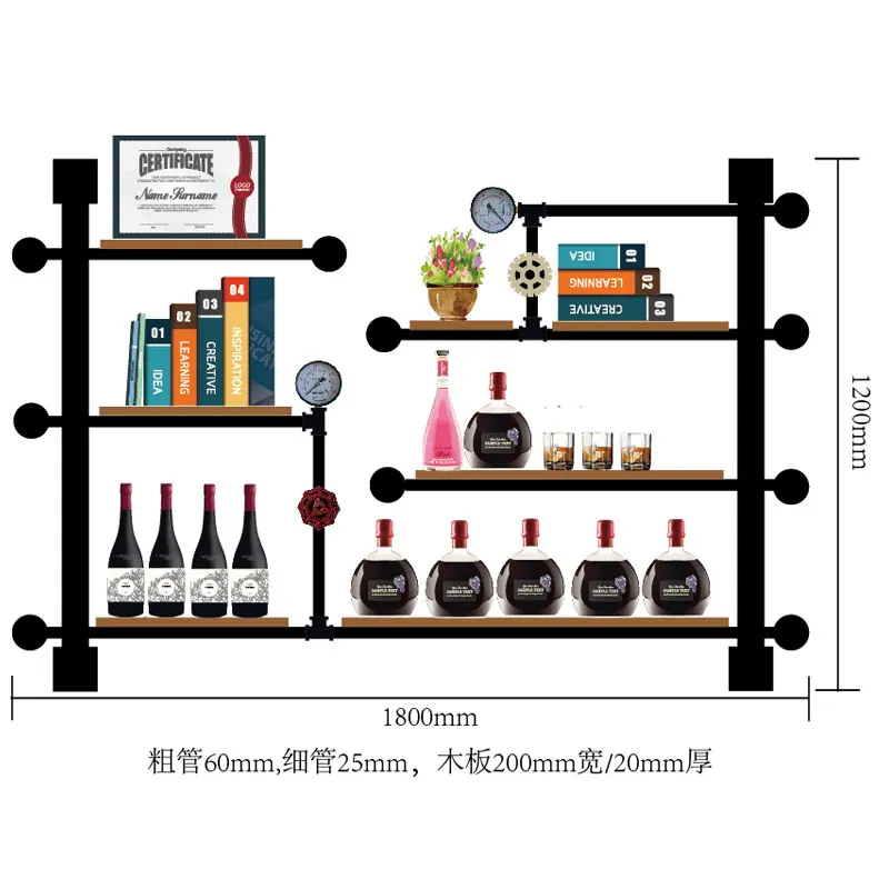 Винный шкаф в новом стиле для домашнего декора домашний декор/винный из железных