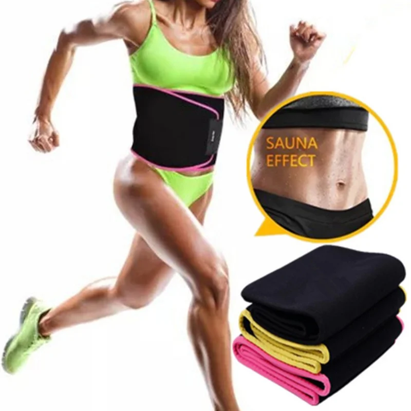 

Unisex Waist Trimmer Belt Sweat Band Wrap Fat Tummy Stomach Sauna Sport Waist Support Waistband Fitness Belts