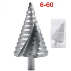 Коническое отверстие, резак, ступенчатое сверло из быстрорежущей стали 6-60 мм, стальные металлические сверла, используется электроинструмент