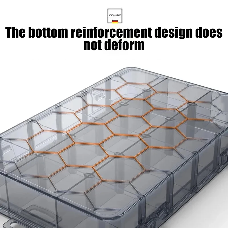 

Multi-compartment box Transparent screw storage box Electronic component compartment box Small accessory tool compartment box