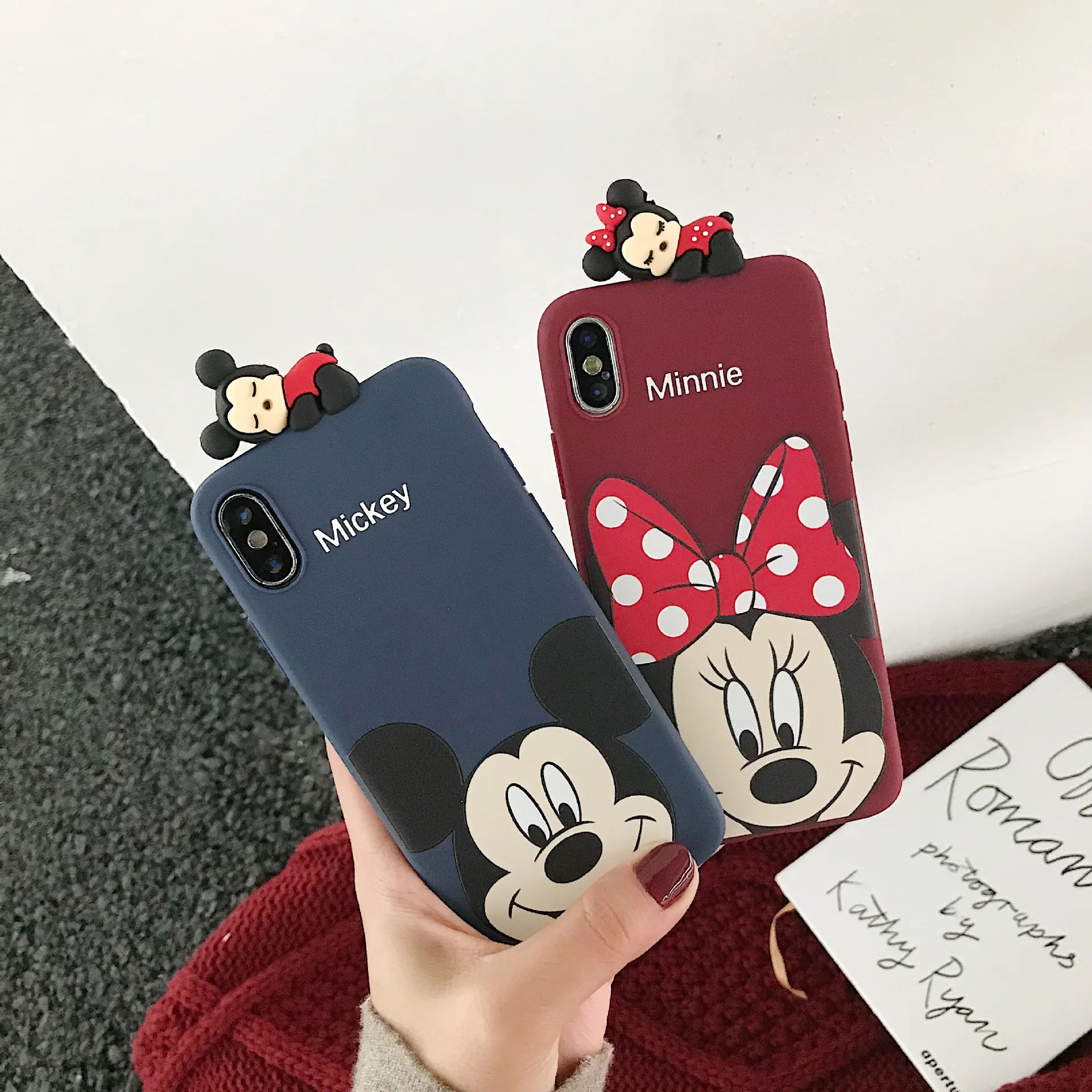 Модный чехол с Микки и Минни Маус для iPhone XR 11 Pro XS Max X 7 8 6 S Plus телефона