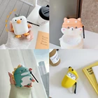 Чехол для наушников Airpods 12, с изображением кота, утки, Bluetooth