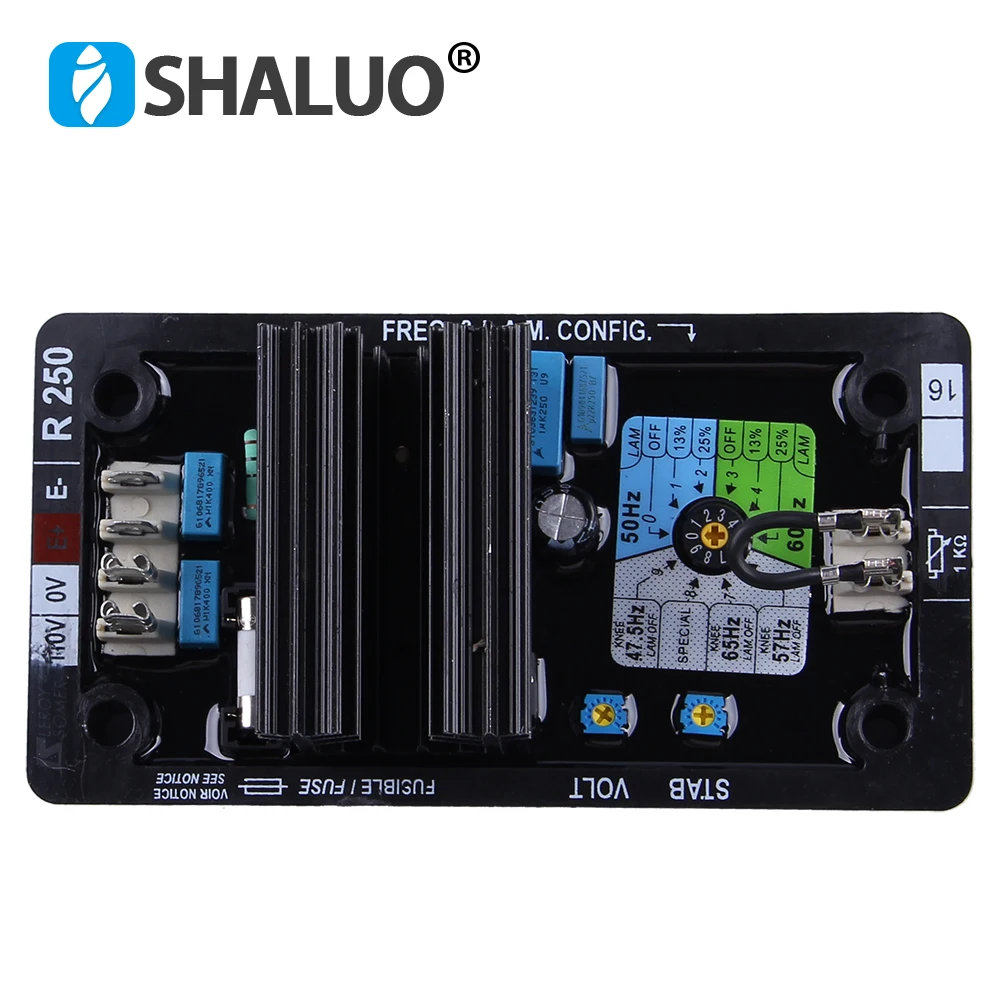 SHALUO leroy somer AVR R250 Китай интегральные схемы генератора запчасти регулятор напряжения фазовый регулятор для дизельного генератора
