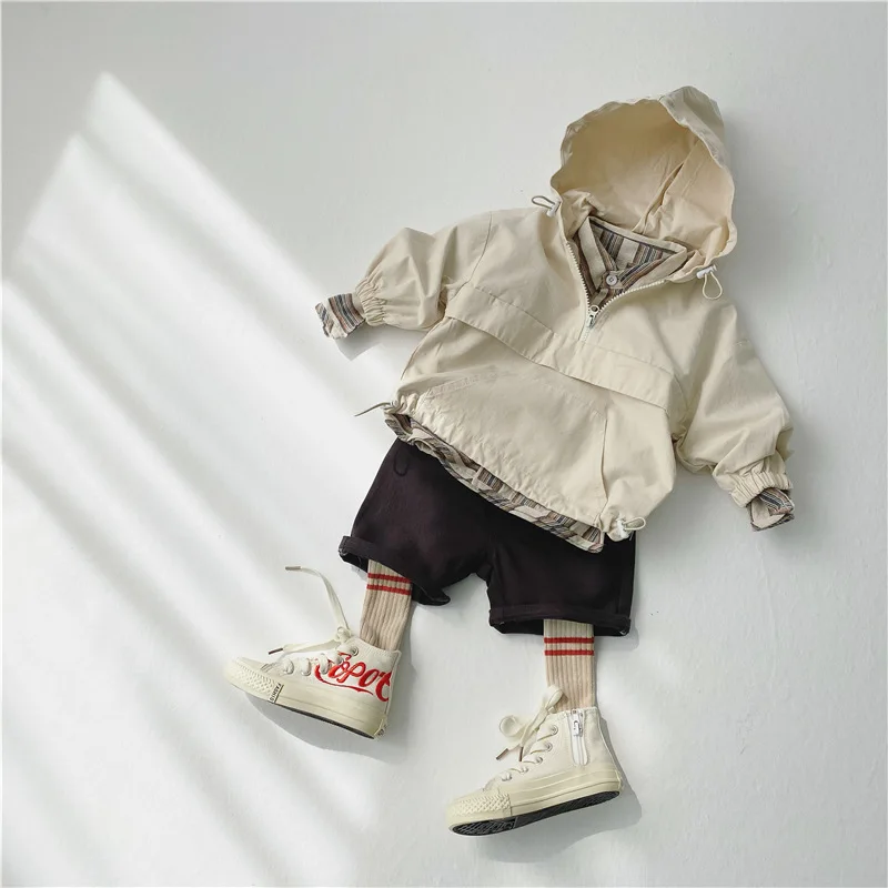 

Kids Zipper Jacket Fashion Baby Boy Zip Hoodie Autumn Korean Children Clothing Toddler Hoodies Child Coat 2021 Infant Outerwear