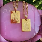 Цепочка женская, из нержавеющей стали A-Z пробы, с инициалами, в готическом стиле