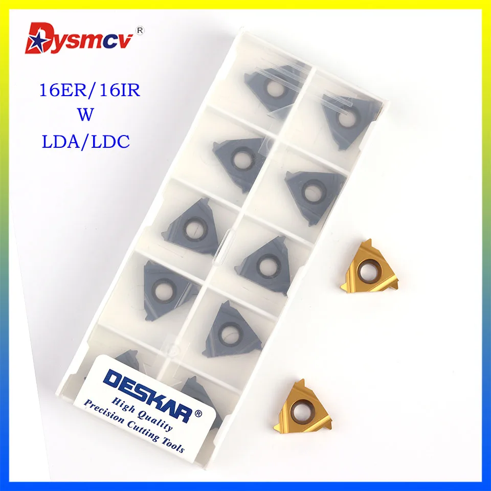 

DESKAR 16ER 16IR 8W 9W 10W 11W 12W 14W 16W 18W 19W 20W 24W LDA LDC P.M.K. Thread Insert CNC Lathe Tool Cutting Tool