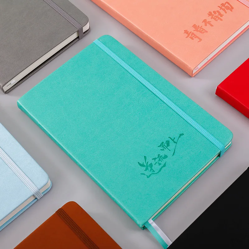 

A5 Page Business Office Notebook Simple School Student Book Hard Leather Cute Hand Ledger Schedule Planer Daily Work Notepad