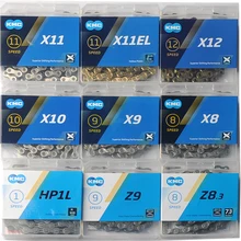 KMC X9X10X11X12 X9/10/11EL/SL цепи 116 118L звенья цикл переключатель цепи 8 9 10 11 12 Скорость MTB цепь для дорожного велосипеда