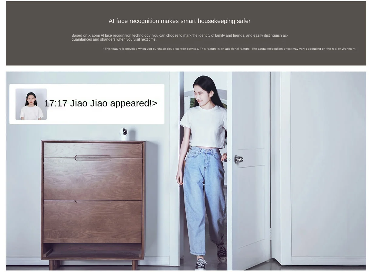 Умная IP-камера Xiaomi Mijia новая версия 2021 P угол 1080 градусов ии Человеческий