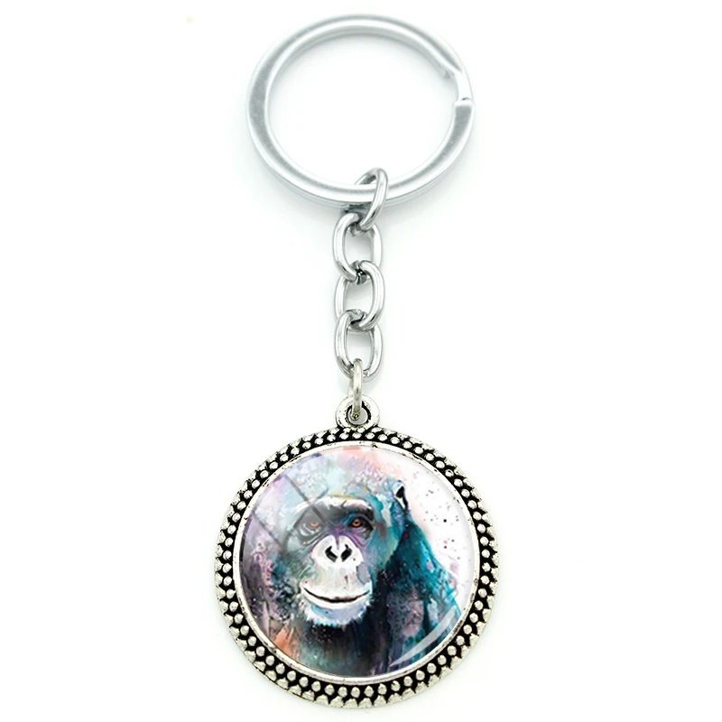TAFREE модная трендовая подвеска Gorilla круглые ювелирные изделия стеклянный