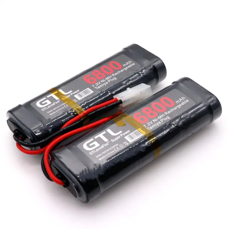 Аккумулятор 7,2 V 6800mah NiMH аккумулятор для RC автомобиля грузовика Багги лодки Танк Ni-MH Baterias серый супер мощность