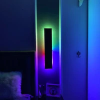 nordic rgb led wall lamp living room decoration wall light dimmable remote control wall lamp for decorative atmosphere connect