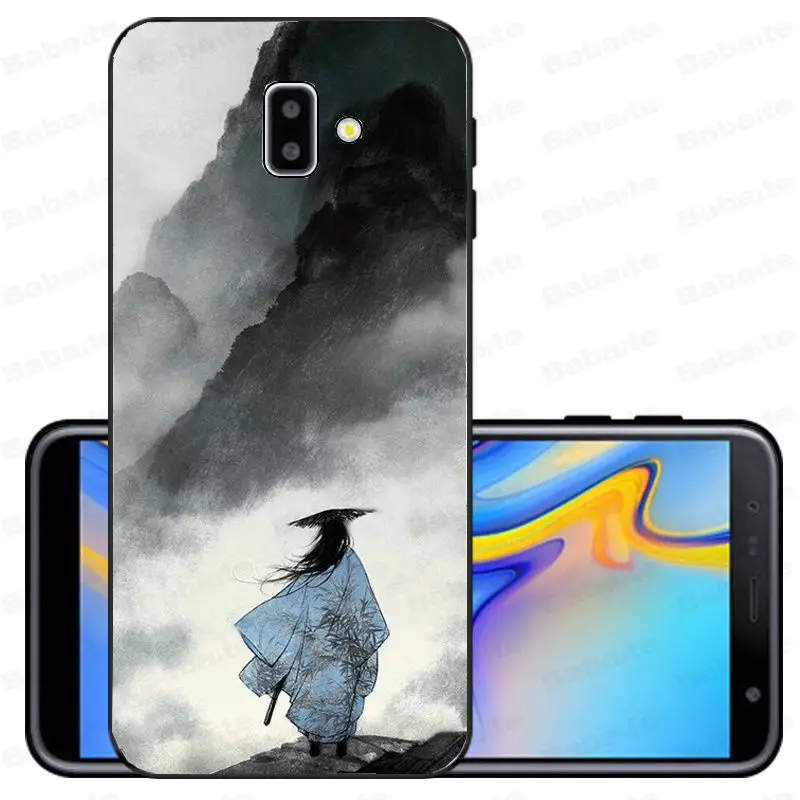 Japanese style Art Crane Fuji Mountain Pattern TPU Soft Phone Case For samsung Galaxy j6 plus A6 A8 A9 A10 A70 A50 Cellphones | Мобильные
