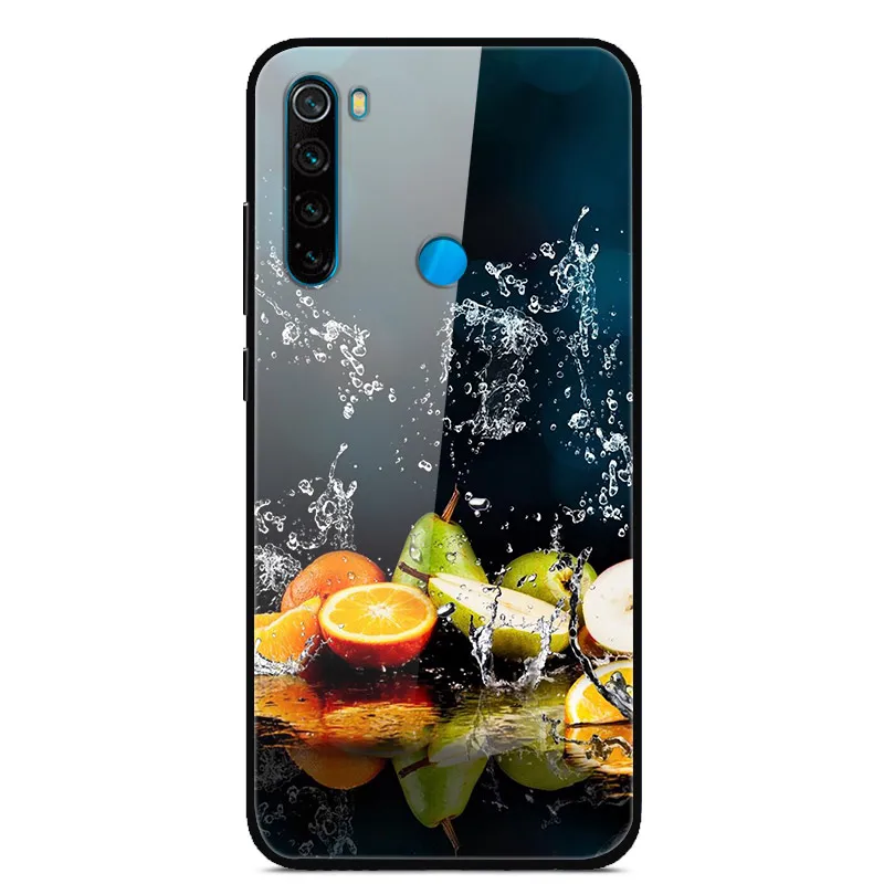 Для Xiaomi Redmi Note 8 T чехол из закаленного стекла жесткий чехол для телефона для Xiaomi Redmi Note 8 T Задняя крышка Redmi Note8T 8 T мягкий бампер