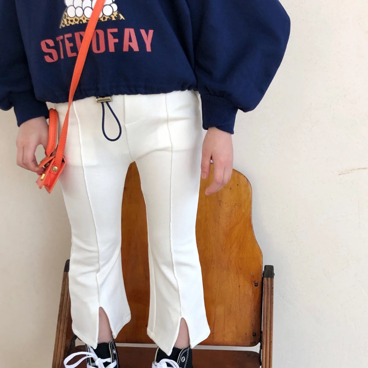 

Keelorn Baby Girls Flare Pants 2021 New Spring Kids Mid Waist Leggings Fashion Children Solid Elastic Waist Clothing Trousers