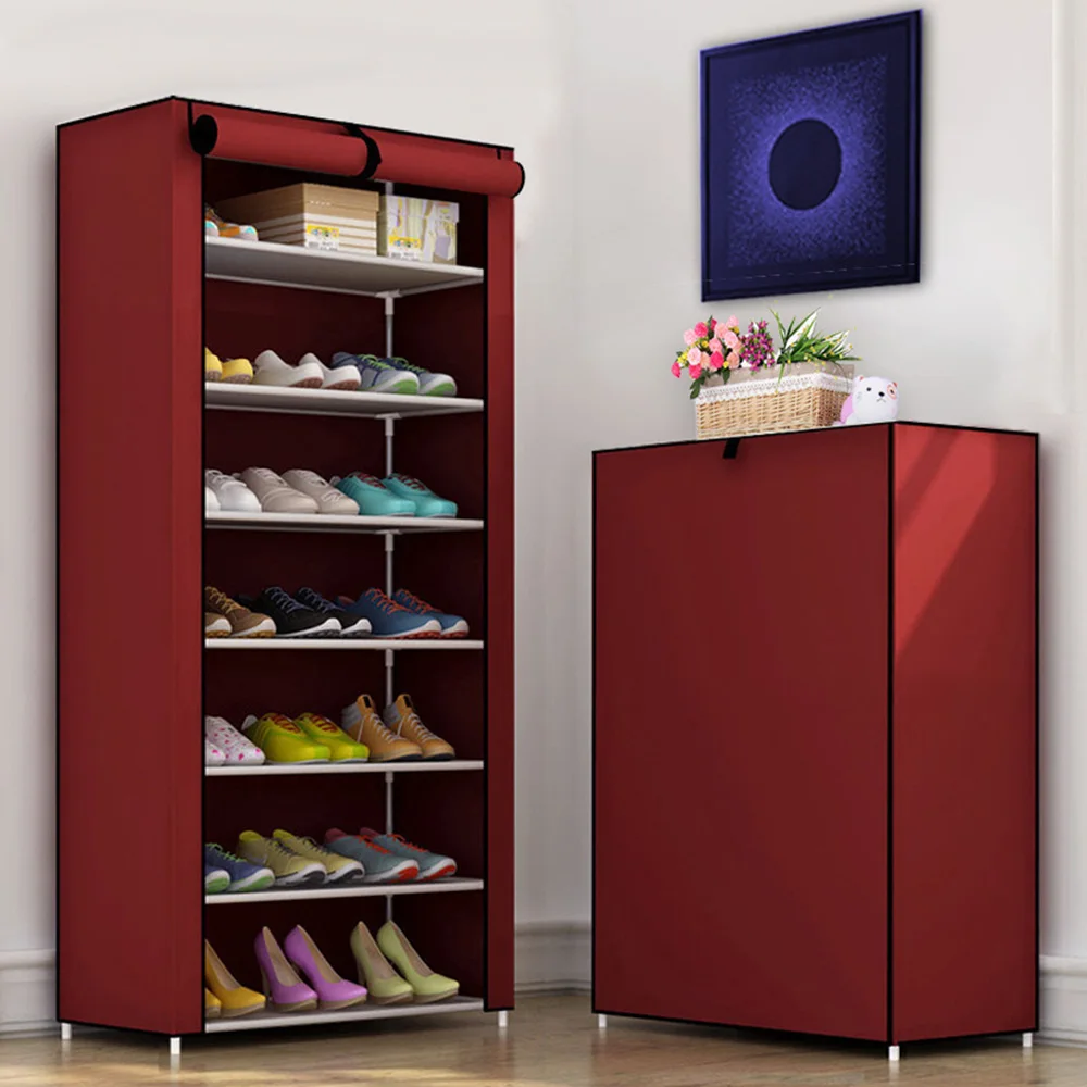 Многослойный комбинированный шкаф для обуви нетканый многослойный складной