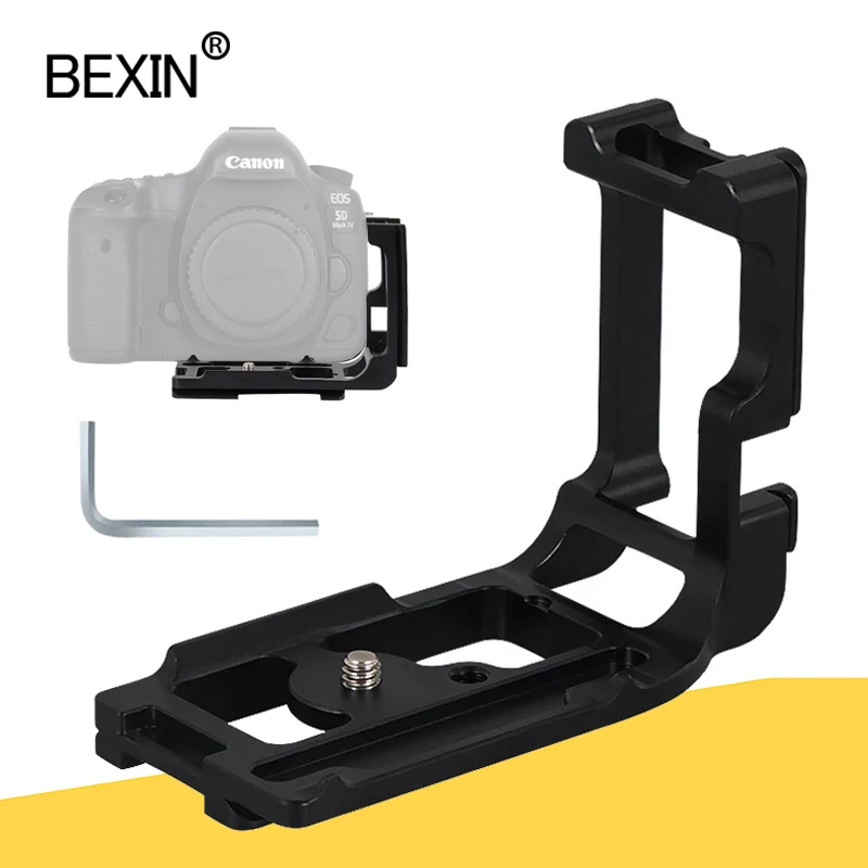 

BEXIN Vertical Plate Quick Release L Plate L Bracket Hand Grip Mounting for Canon 5D3 5DIII 5D Mark III DSLR Arca-Swiss 38mm