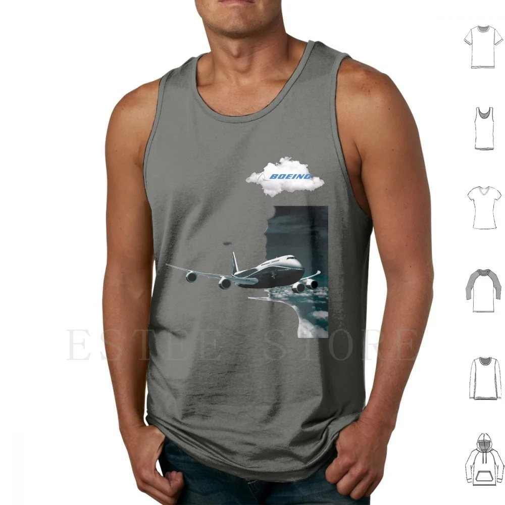 

Самолет Boeing и логотип в небе, топы, жилеты, Боинг 747, Боинг, логотип самолета, точечный самолет, обнаружение Боинга, белый