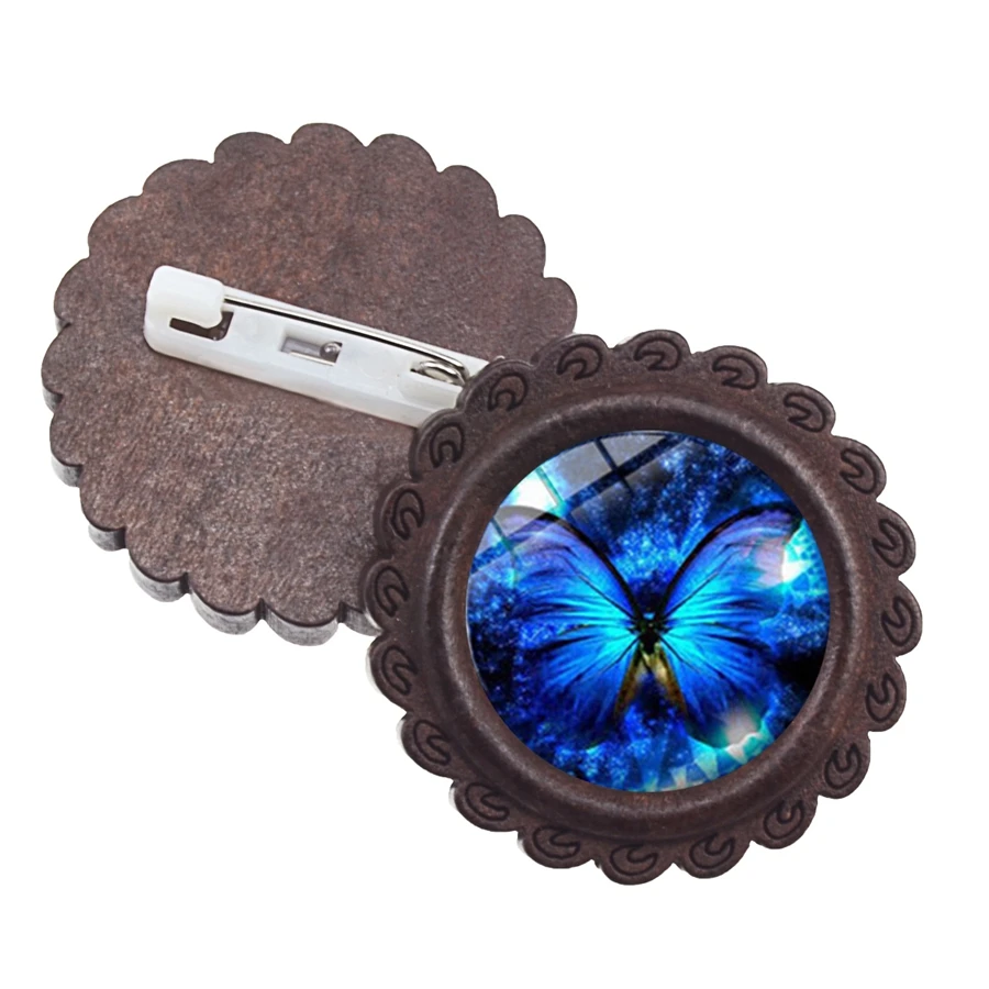 Элегантная Брошь в виде сиреневой фиолетовой бабочки булавка яркая бабочка