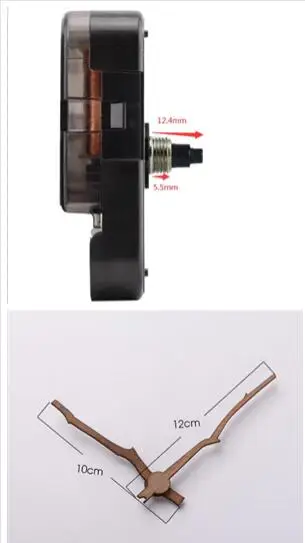 100 шт. 12888 бесшумные часы кварцевый механизм Красная стрела ручной набор для
