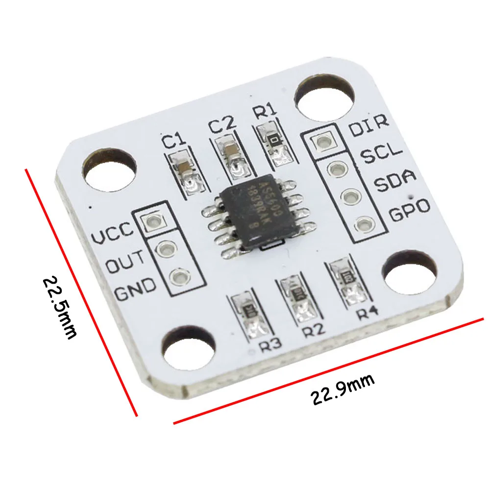 

1 PCS AS5600 Magnetic Encoder Magnetic Induction Angle Measurement Sensor Module 12bit High Precision Send Magnet