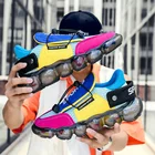 Дышащие Беговые кроссовки с воздушной подушкой, профессиональная уличная Удобная прогулочная обувь, мужские амортизирующие кроссовки в Корейском стиле