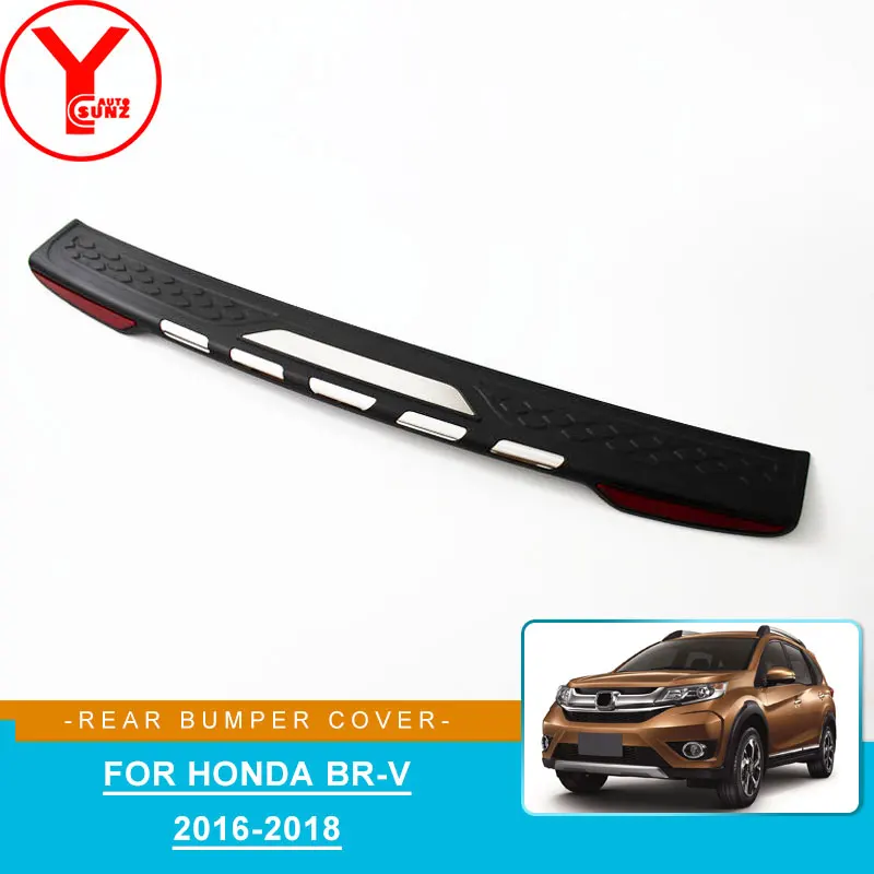 Защитные наклейки на задний бампер автомобиля ABS для honda brv br v 2015 2016 2017 2018 запчасти