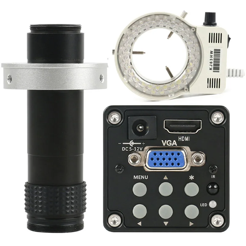 Цифровая камера 14MP 720P 60FPS HD CCD HDMI/VGA промышленный видеомикроскоп ИК пульт