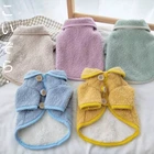 Милая зимняя одежда для собак, теплый флисовый наряд для щенков, для чихуахуа, для маленьких собак, пальто с капюшоном, одежда для домашних животных, свитер, куртка