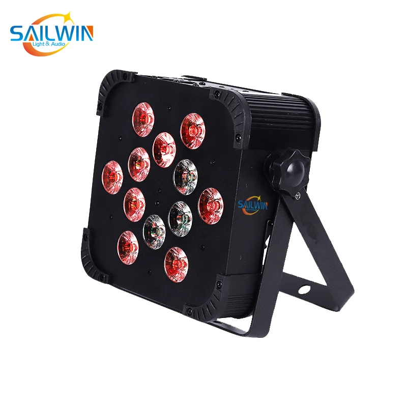 Sailwin 12X ЛОТ 6 в 1 RGBAW UV 12*18 Вт беспроводной DMX LED Flat Par Slim для дискотеки клуба вечерние с