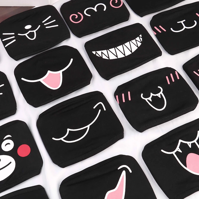 Многостильная аниме мультфильм Kpop маска Женщины Мужчины Муфель маски со ртом для