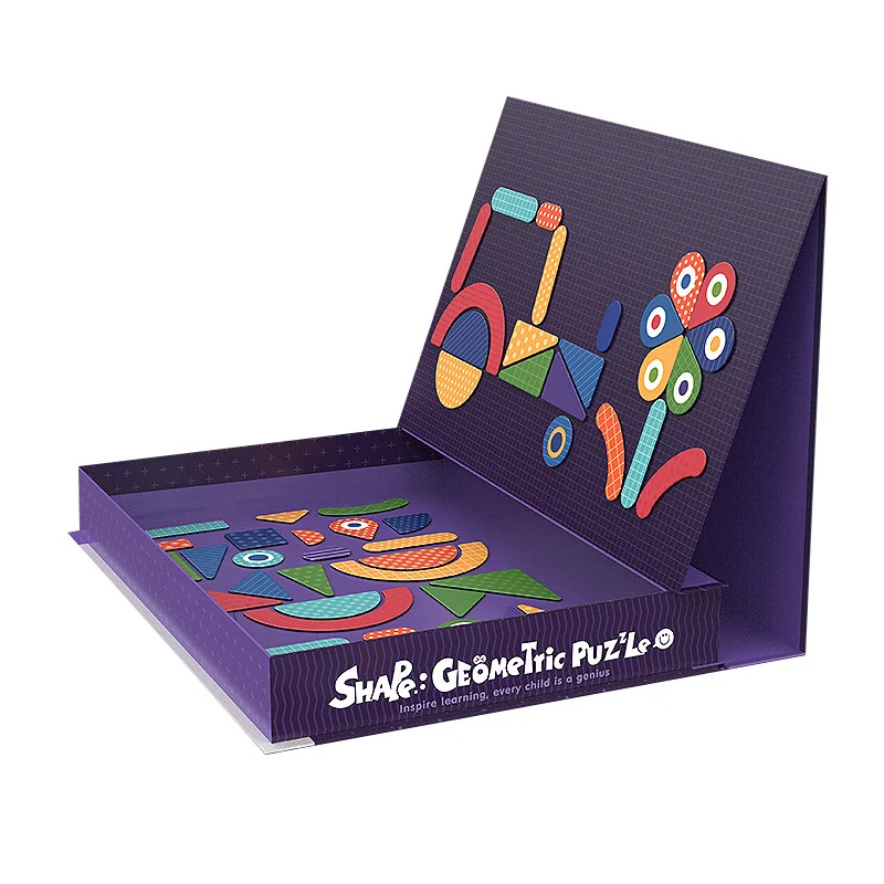 

Baby Toy Creative Cartoon Traffic Geometric shape Magnetic Multifunctional Educational Children Kids Jigsaw Puzzle Toys