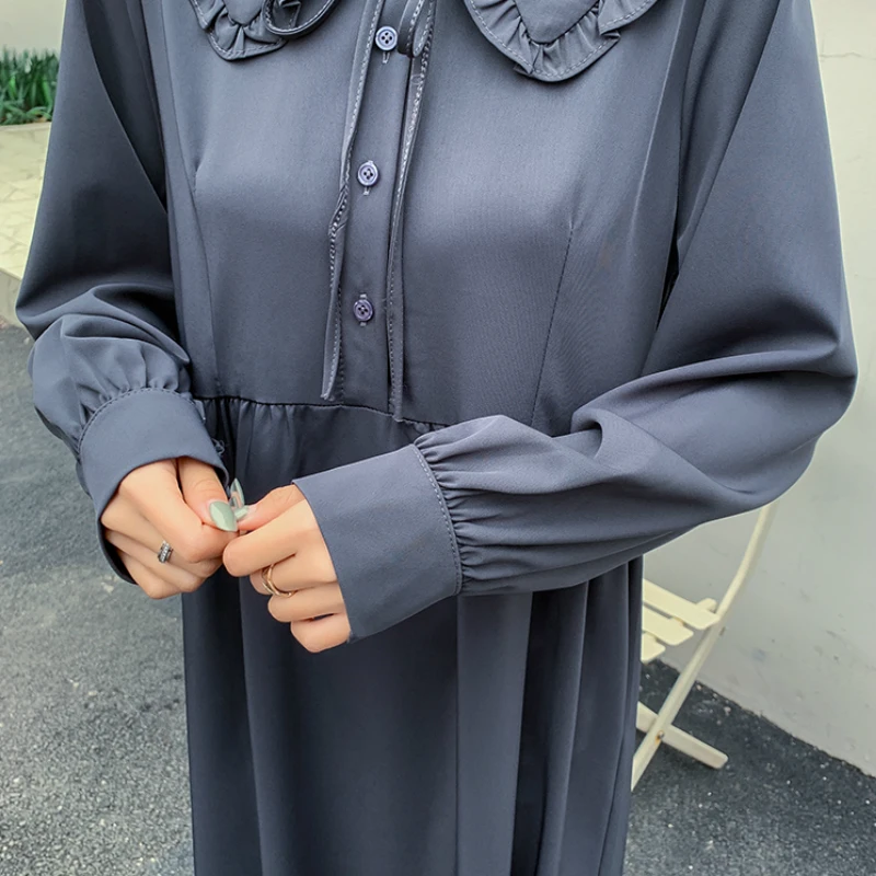 Женское шифоновое платье с бантом Mozuleva однотонное свободное богемное длинными