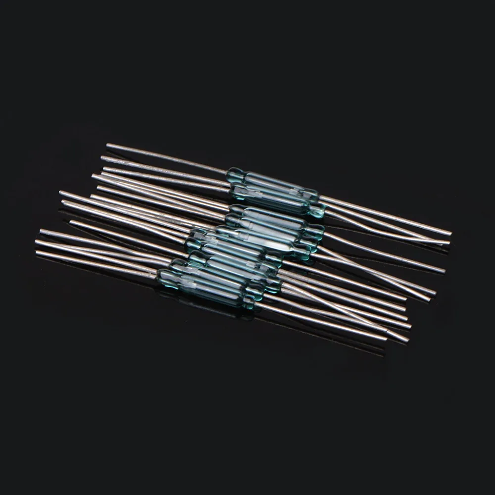 BGEKTOTH 10 Pcs 2.5X14mm 4W 3 Pin Glass Reed Relay Magnetic Switches N/O N/C SPDT 2.5mm Diameter | Обустройство дома