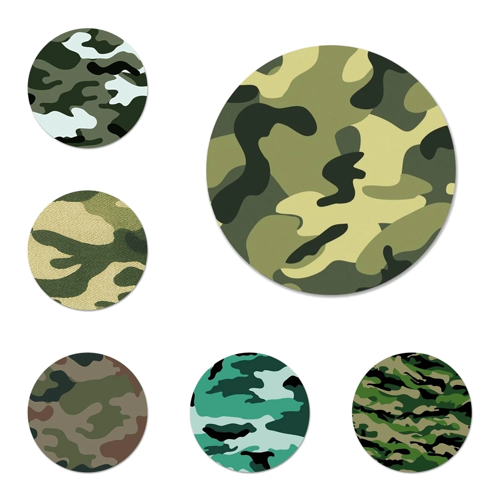 Зеленый Военный камуфляж значок брошь заколка аксессуары для одежды рюкзак