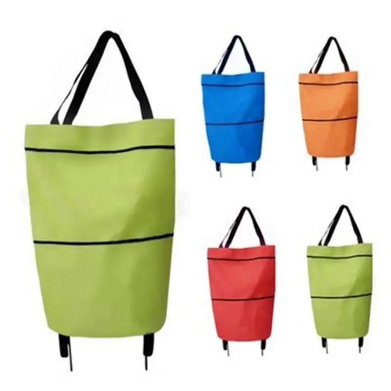 Портативная Складная Сумка на колесиках для покупок корзина из