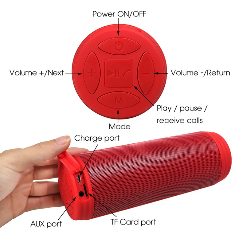 T3 Bluetooth колонка с басами портативная Водонепроницаемая беспроводная мини