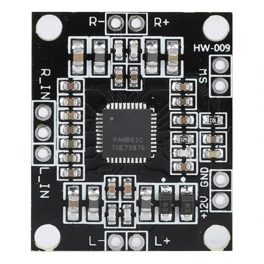 Новый двухканальный цифровой мини усилитель PAM8610 12 В Плата усилителя мощности