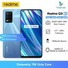 Мобильные телефоны Realme Q3i Realme 8 5G, экран 6,5 дюйма FHD +, Восьмиядерный процессор, камера 48 МП, 700 ГБ Rom, 128 мАч, 18 Вт, быстрая зарядка