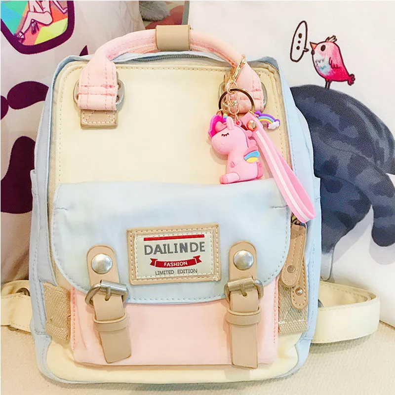 Мультфильм Единорог кукла брелок милый цвет Лошадь Радуга брелки для женщин