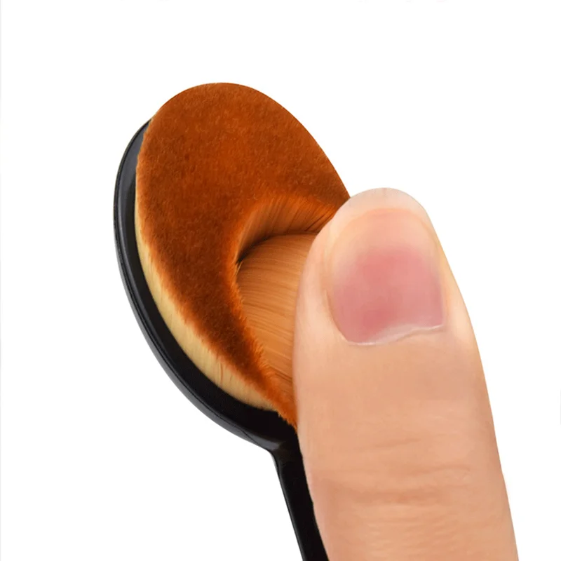Горячая Черная мягкая Кисть для макияжа зубная щетка Тип Профессиональные кисти