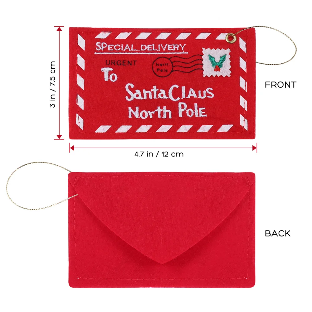 

12pcs Christmas Gift Candy Bags Fabric Envelopes Santa Claus Printing Envelopes Christmas Tree Ornaments
