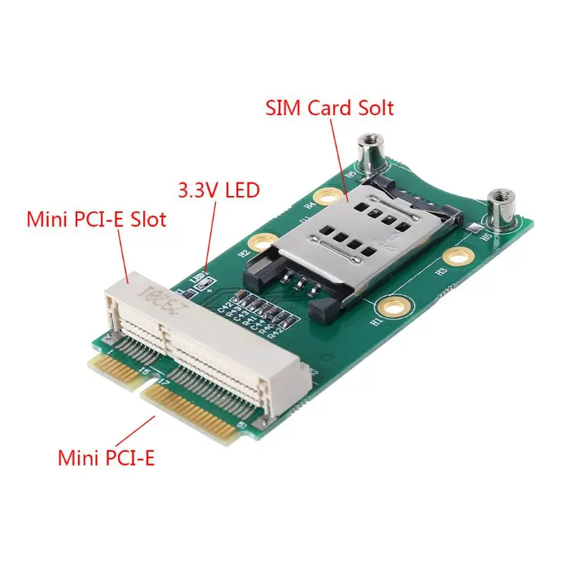 Mini PCI-E Adapter with SIM Card Slot for 3G/4G WWAN LTE GPS PCI-e | Компьютеры и офис