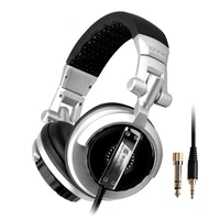 senicc st 80 wired headset hifi 3 5mm jack recording dj music studio monitor headphone cable professional player headset