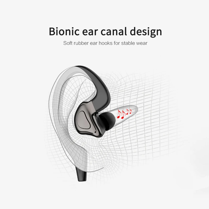 

TWS 5.0 Bluetooth Earphones CVC Noise Reduction Headphones Stereo Sports Earbuds Portable Audio Video HD Sound Quality Ear Hook