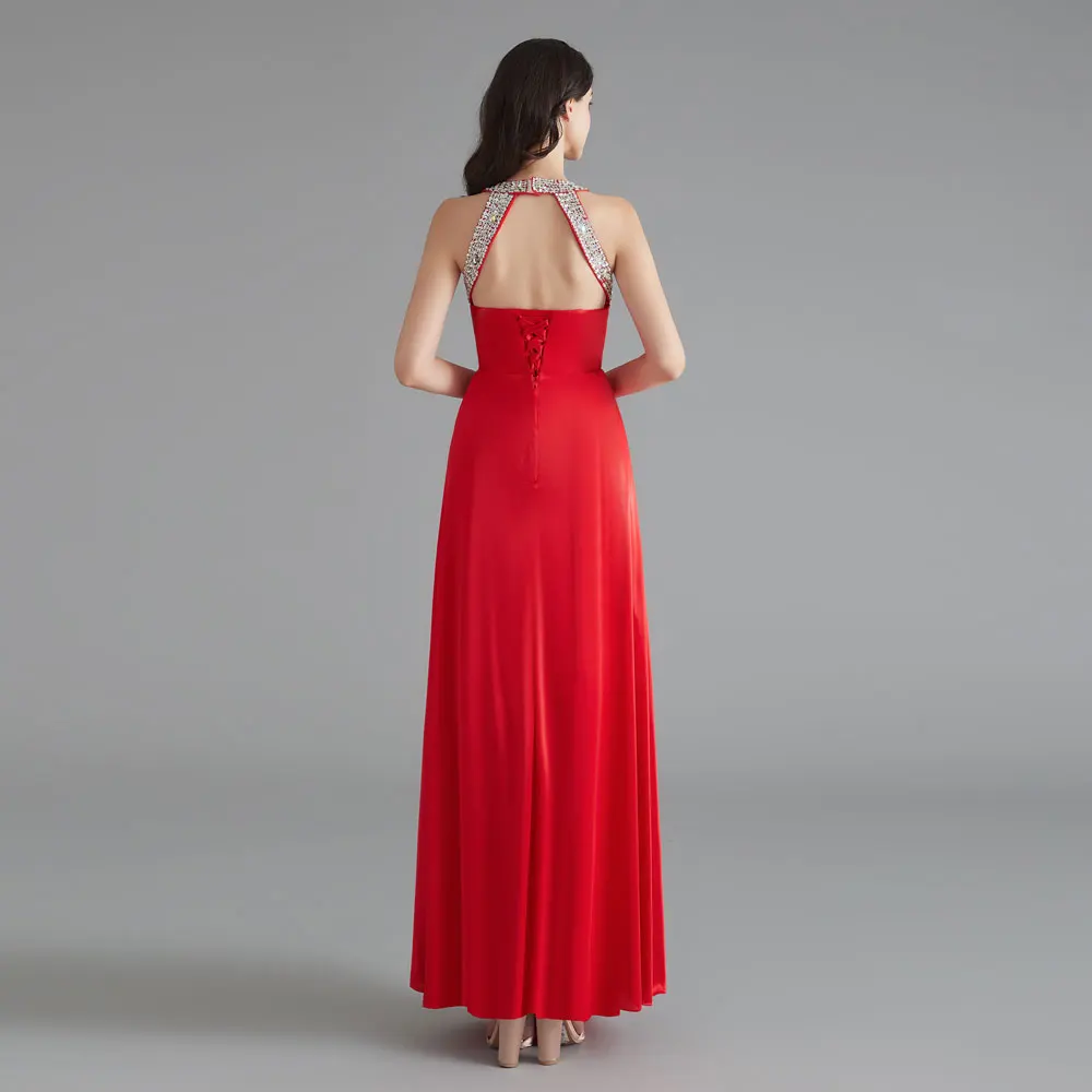 Вечернее платье без бретелек длинное с блестками из тюля рукавов а-силуэта 2019 |