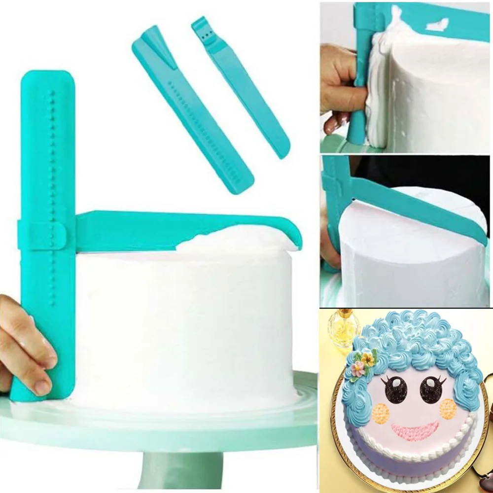 Регулируемый скребок для торта мастики выравнивания крема инструмент выпечки